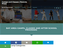 Tablet Screenshot of campsbayarea.com